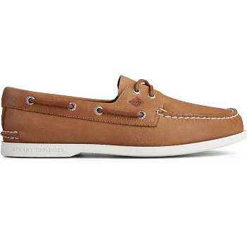 Sperry Authentic Original Plushwave Hnede - Panske Mokasíny